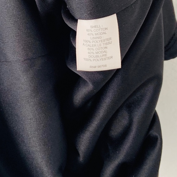 Rebecca Taylor Little Black Dress Midi Ruched Small - Picture 6 of 9